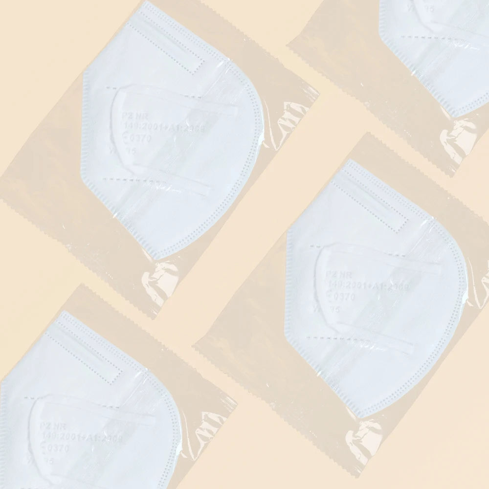 Masque FFP2 Homologué CE — 5 Couches, Anti-Poussière & Anti-Virus, Lot de 10, 30 ou 50