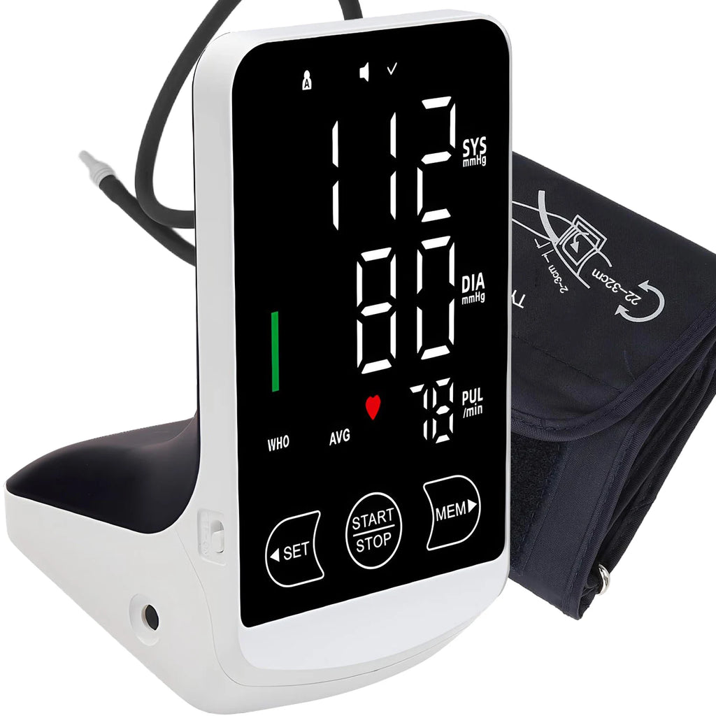 Tensiomètre Électronique à Brassard — Mesure Précise de la Tension Artérielle, Rechargeable