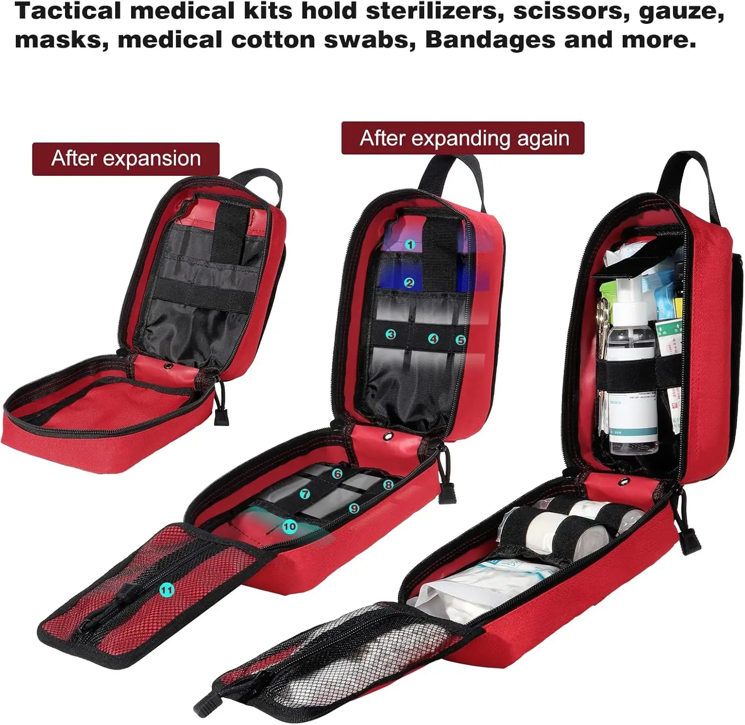Trousse de Premiers Soins — Trousse de Premiers Secours Tactique | Randonnée, Camping, Militaire