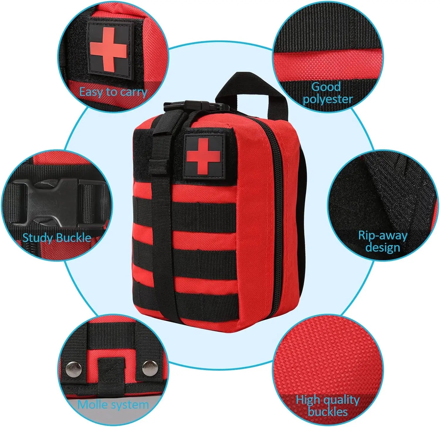 Trousse de Premiers Soins — Trousse de Premiers Secours Tactique | Randonnée, Camping, Militaire