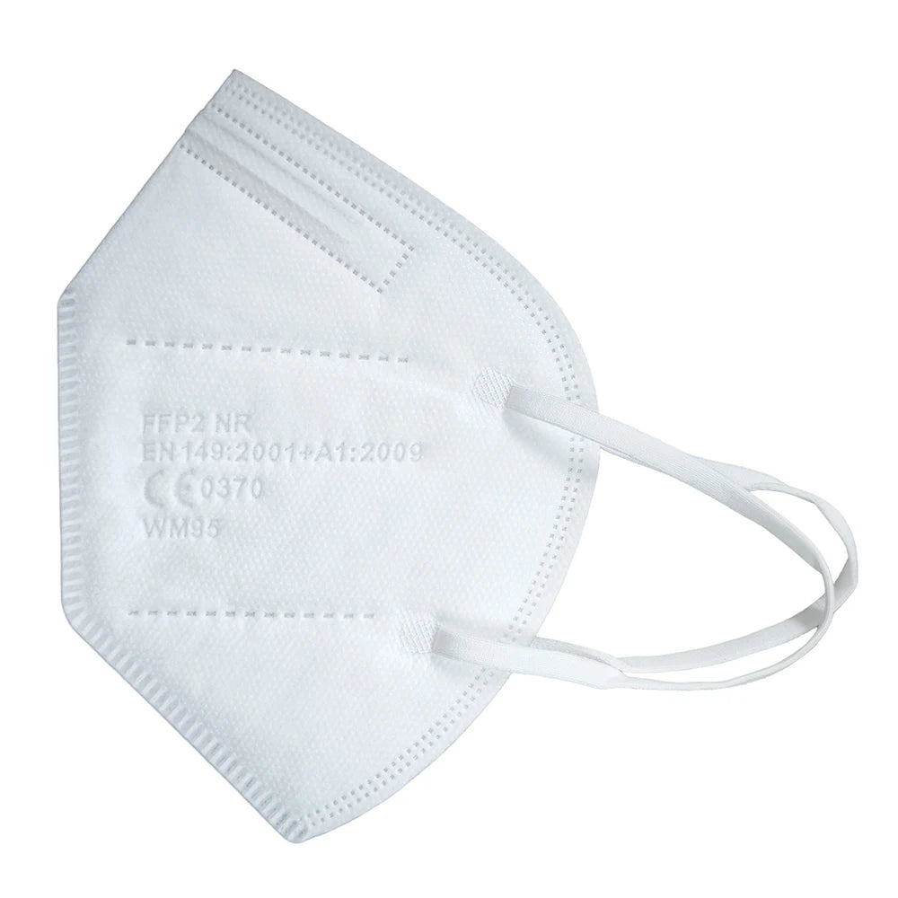 Masque FFP2 Homologué CE — 5 Couches, Anti-Poussière & Anti-Virus, Lot de 10, 30 ou 50